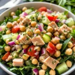 Healthy Tuna Garbanzo Bean Salad