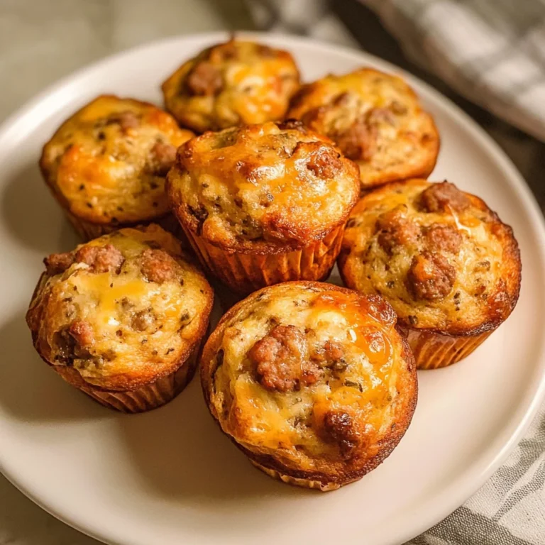 High-Protein Pancake Sausage Mini Muffins