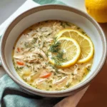 Mediterranean Lemon Chicken Soup: A Creamy, Comforting Bowl of Sunshine