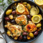 Mediterranean Lemon Chicken with Artichokes & Olives