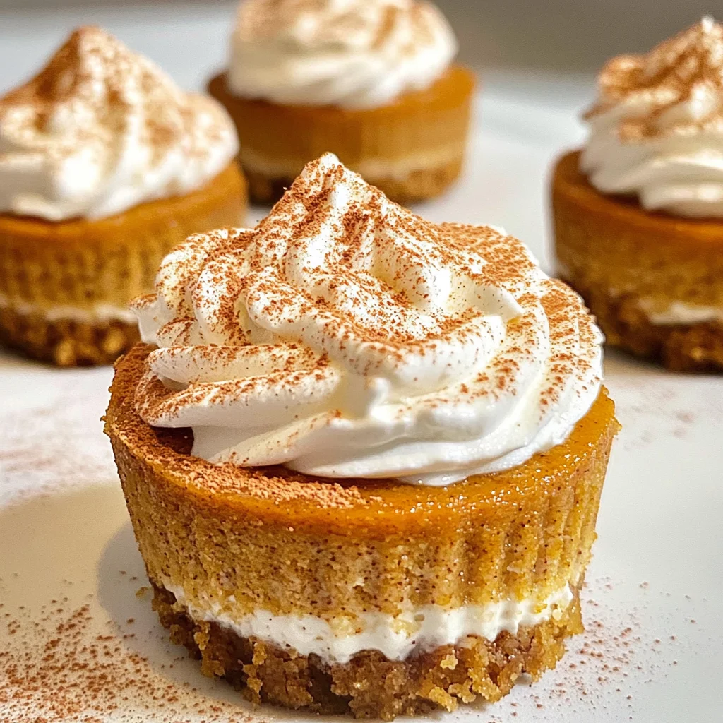 Mini Pumpkin Cheesecakes