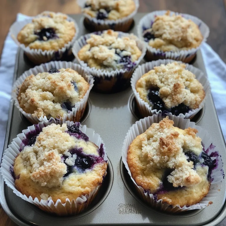 One-Bowl Blueberry Sourdough Muffins