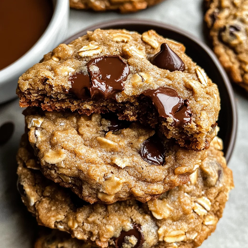 Peanut Butter Oatmeal Chocolate Chip Cookies