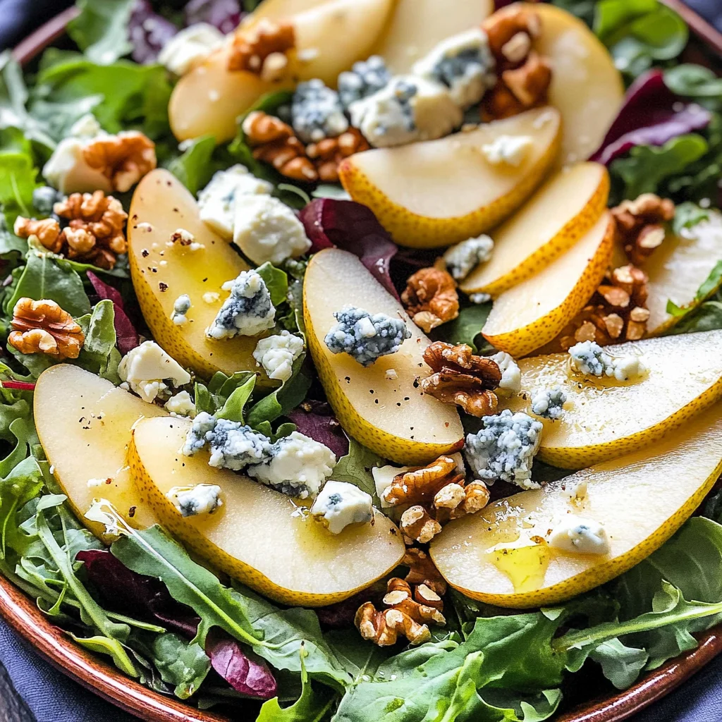 Pear and Blue Cheese Salad