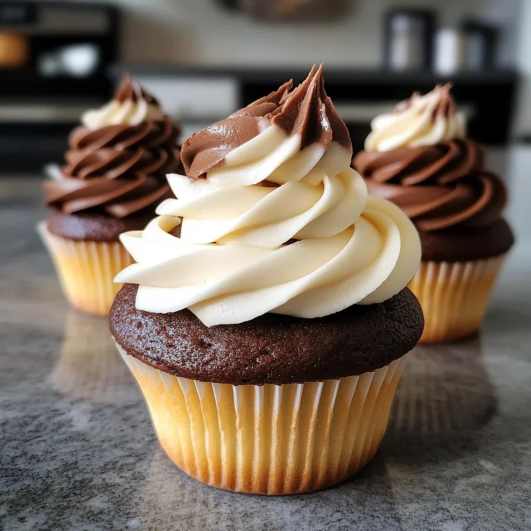 Perfect Swirl Cupcakes: Two-Tone Frosting Magic