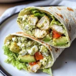 Pesto Chicken Tzatziki Salad Wraps