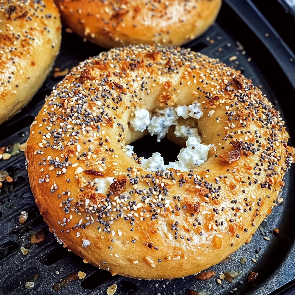 Protein Bagels with Cottage Cheese