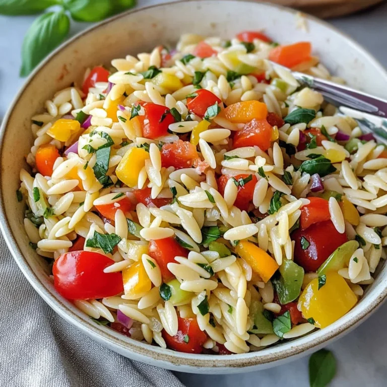 Rainbow Orzo Salad