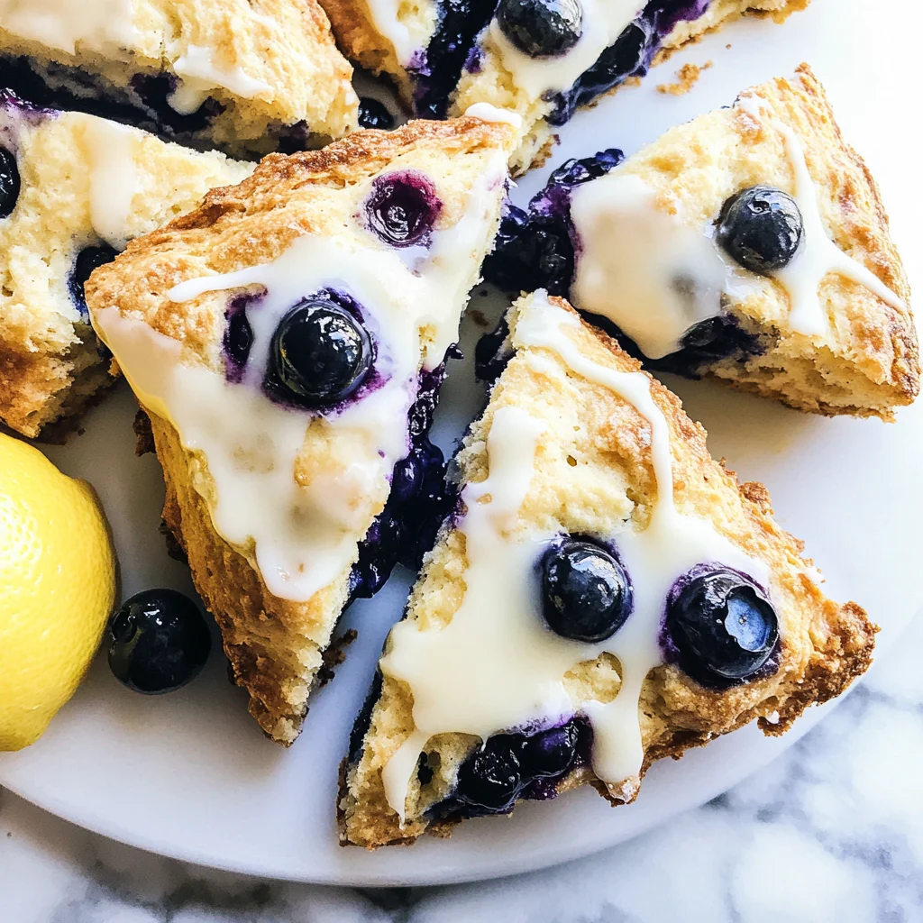 Sourdough Discard Blueberry Lemon Scones