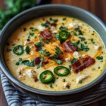 Spicy Jalape&ntilde;o Popper Chicken Soup