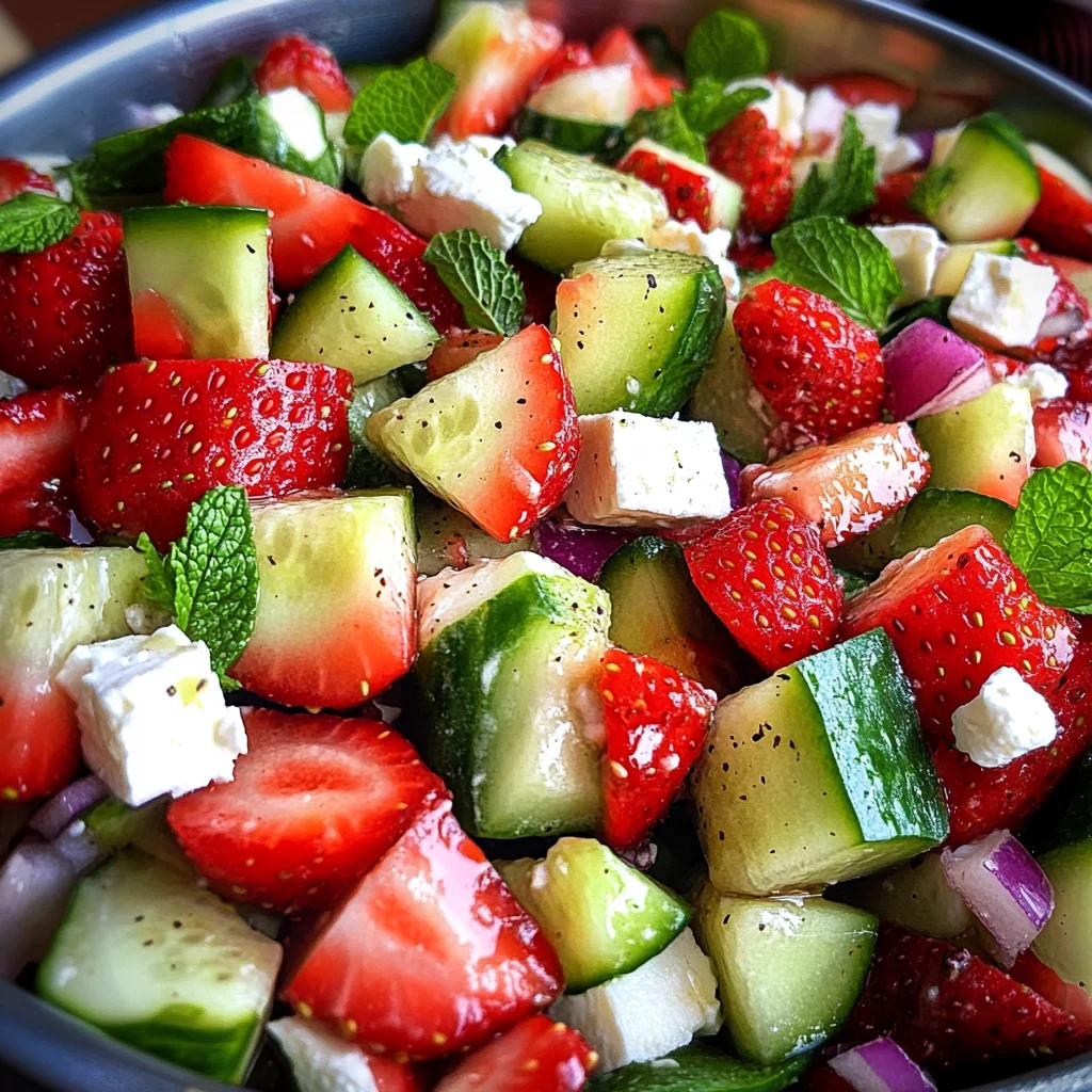 Strawberry Cucumber Salad