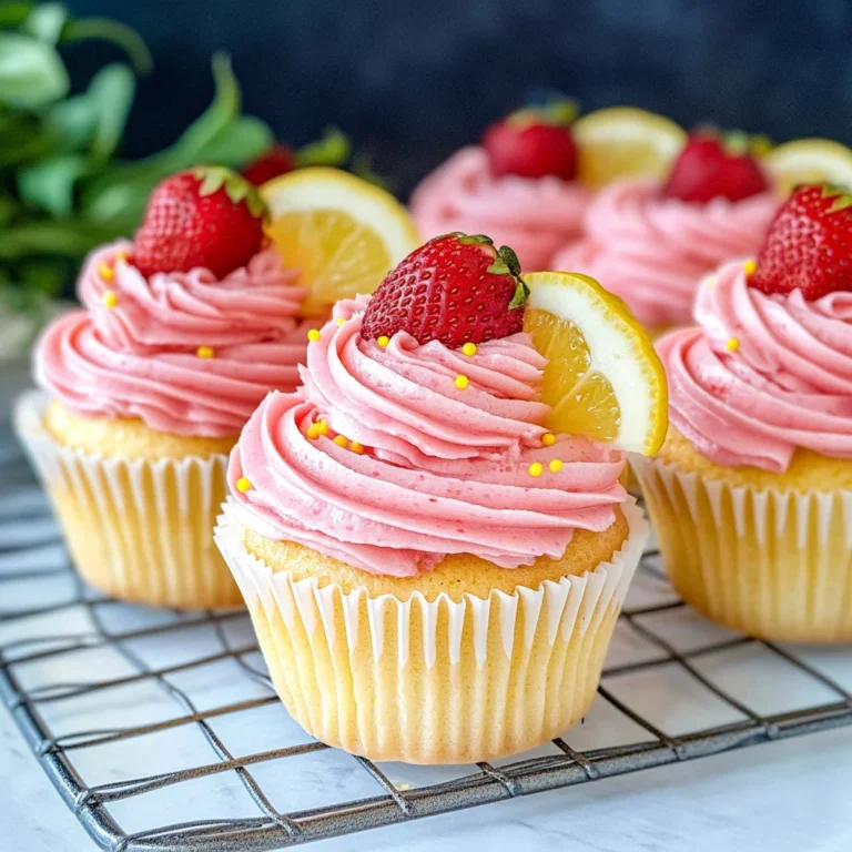 Strawberry Lemonade Cupcakes