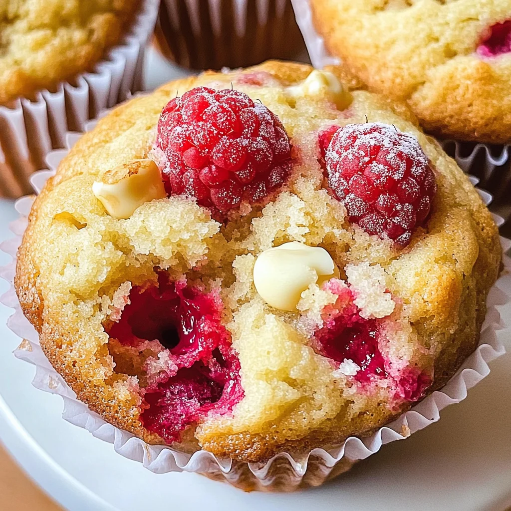 White Chocolate Raspberry Muffins