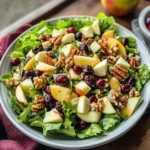 Apple Cranberry Salad with Turkey and Apple Cider Vinaigrette Recipe