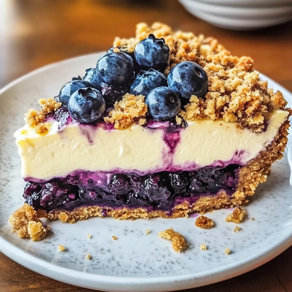 Blueberry Crumble Cheesecake