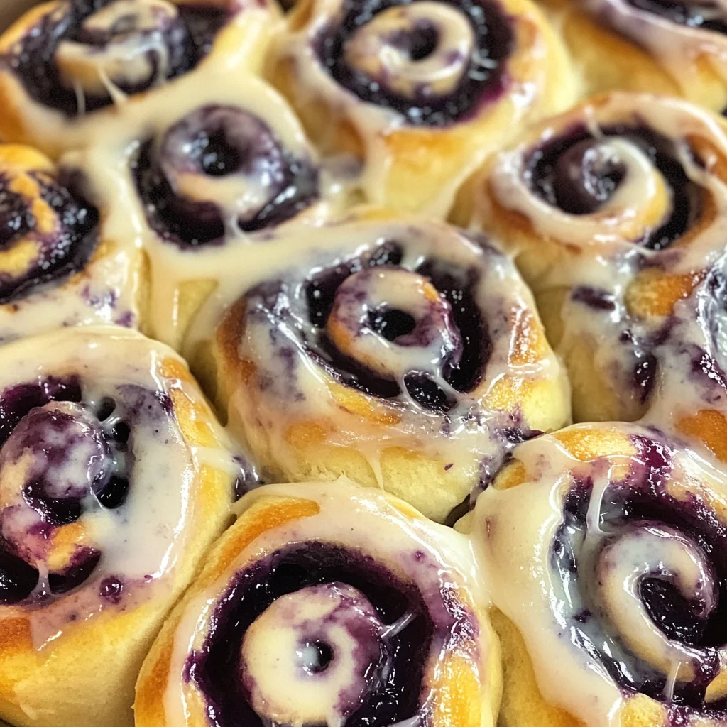 Blueberry Lemon Sourdough Sweet Rolls