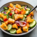 CANTALOUPE + CUCUMBER SALAD