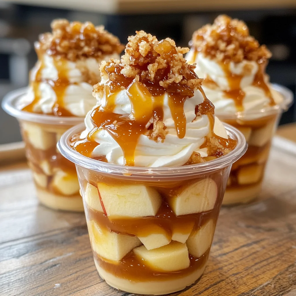 Caramel Apple Dessert Cups