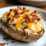 Crack Chicken Stuffed Baked Potatoes