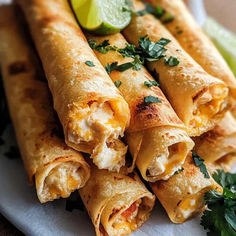 Cream Cheese Chicken Taquitos