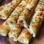 Crispy Sourdough Cheesy Breadsticks