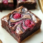 Decadent Raspberry Swirl Brownies