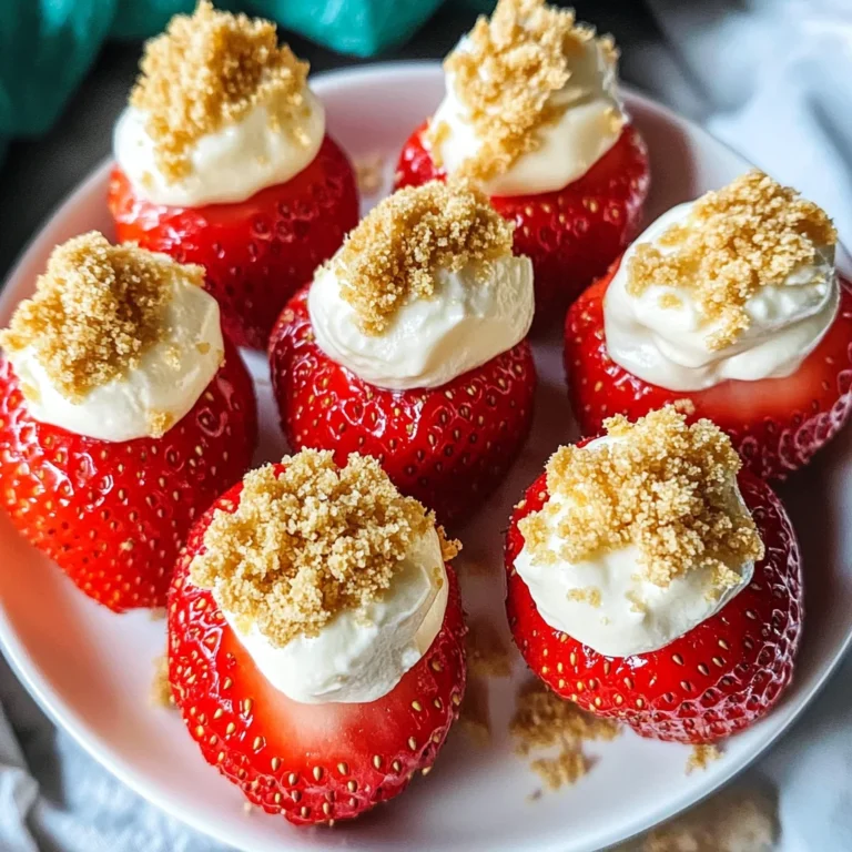 Deviled Strawberries (Made with a Cheesecake Filling)