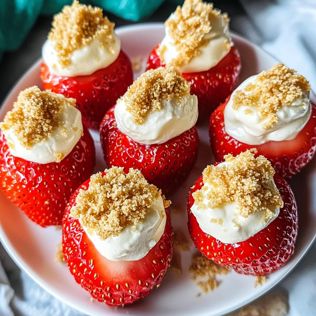 Deviled Strawberries (Made with a Cheesecake Filling)