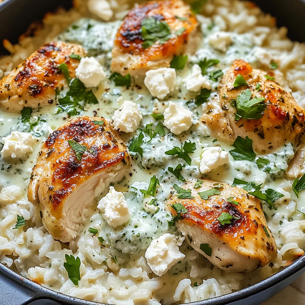 Dump-and-Bake Chicken Tzatziki Casserole