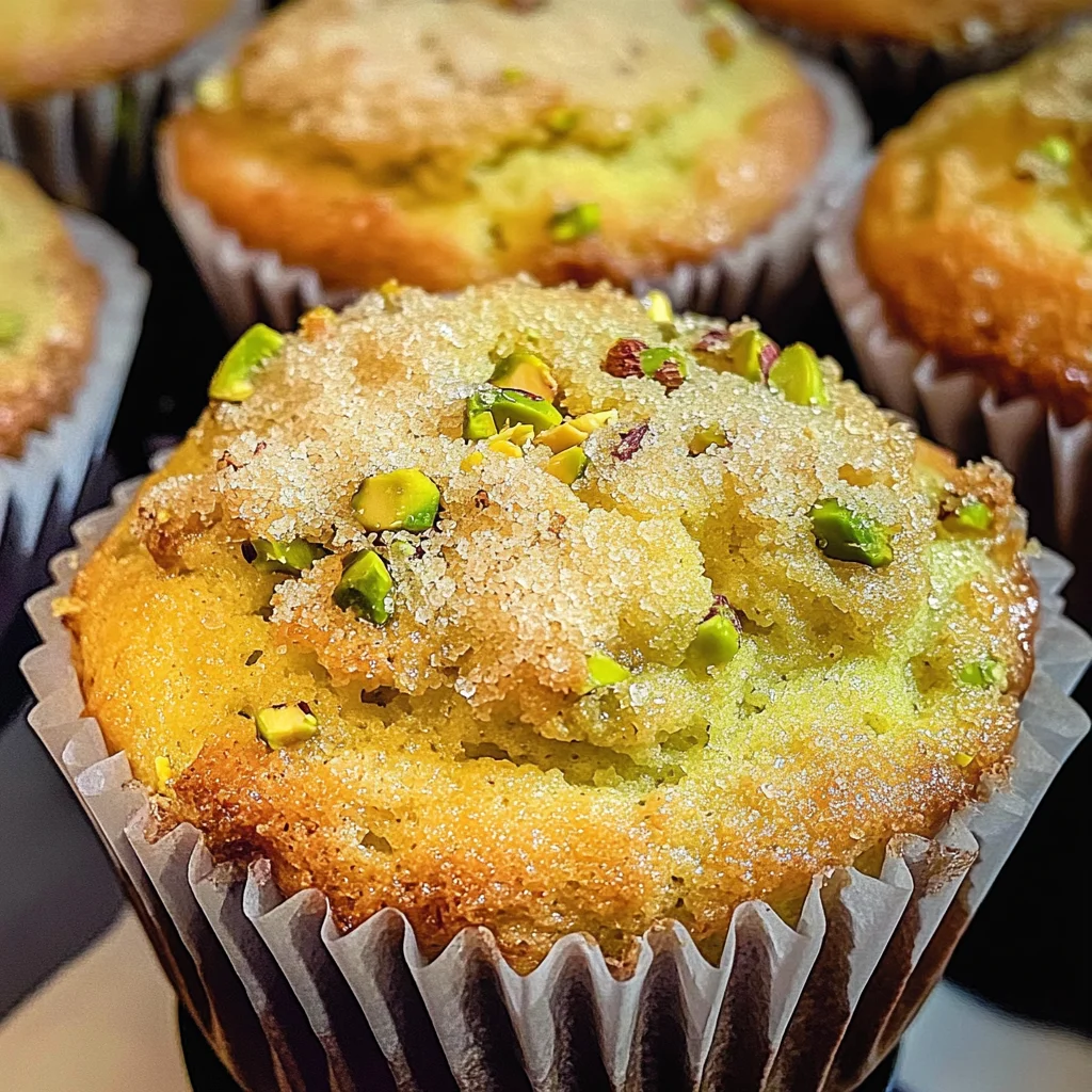 Easy Bakery-Style Pistachio Muffins