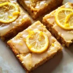 Fudgy lemon blondies- Lemon brownies