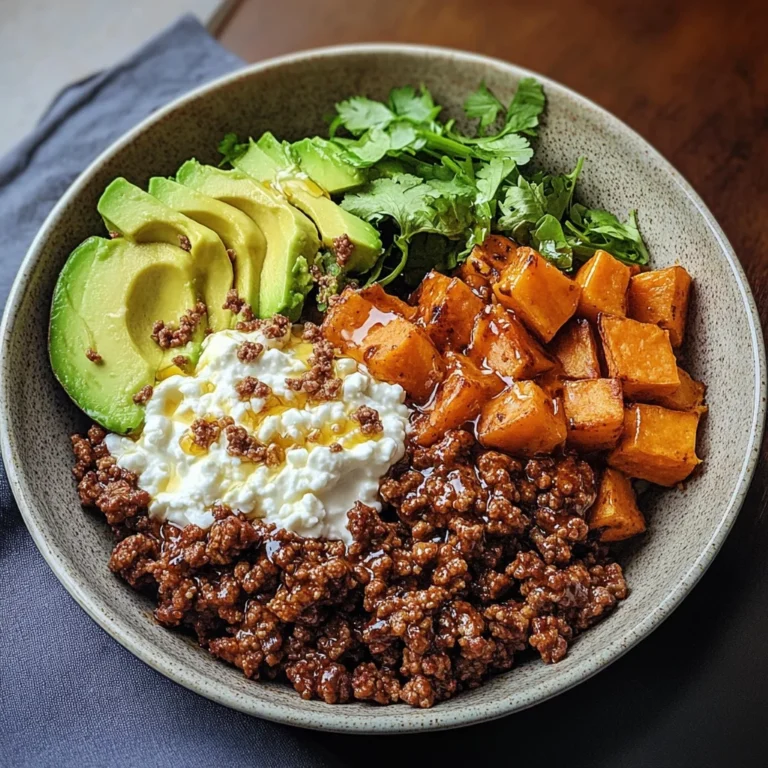 Ground Beef Hot Honey Bowl