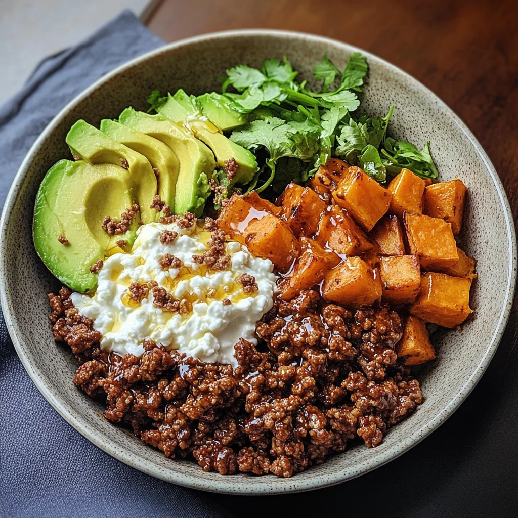 Ground Beef Hot Honey Bowl