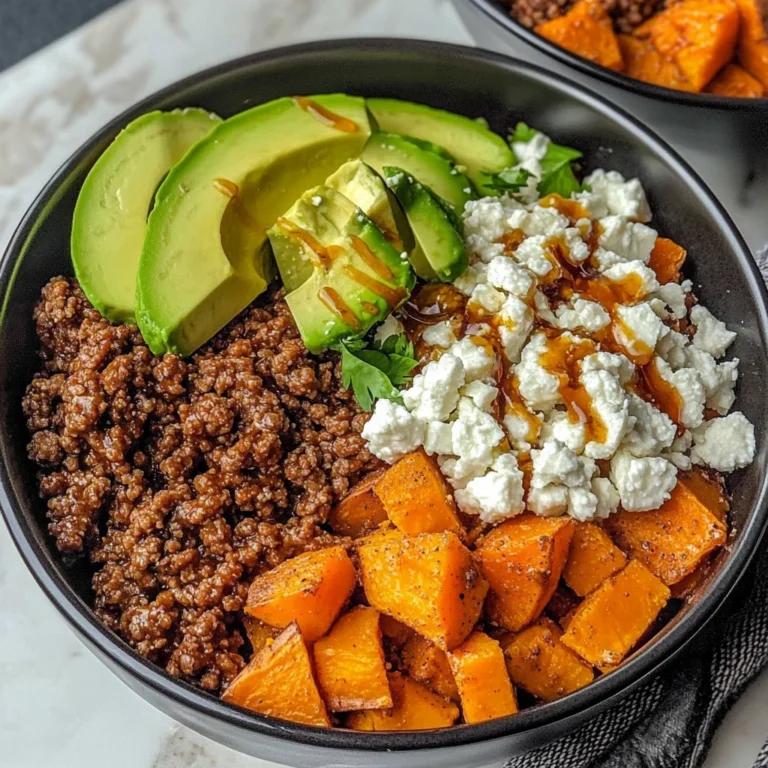 Hot Honey Sweet Potato Beef Bowls Recipe