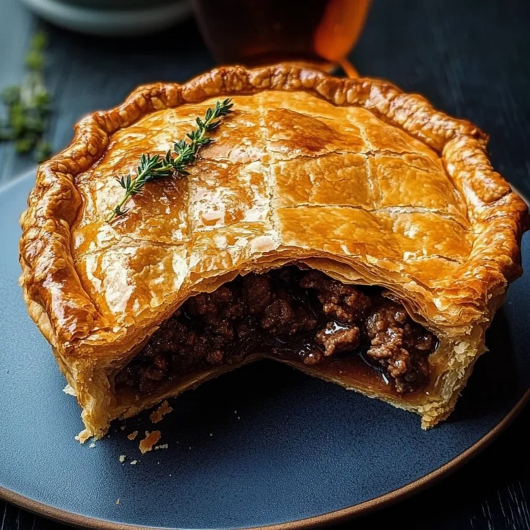 Minced Beef and Guinness Pie