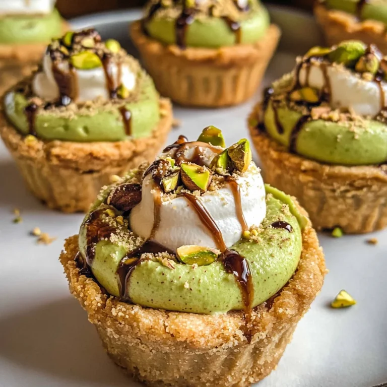 Pistacchio Pie Cups