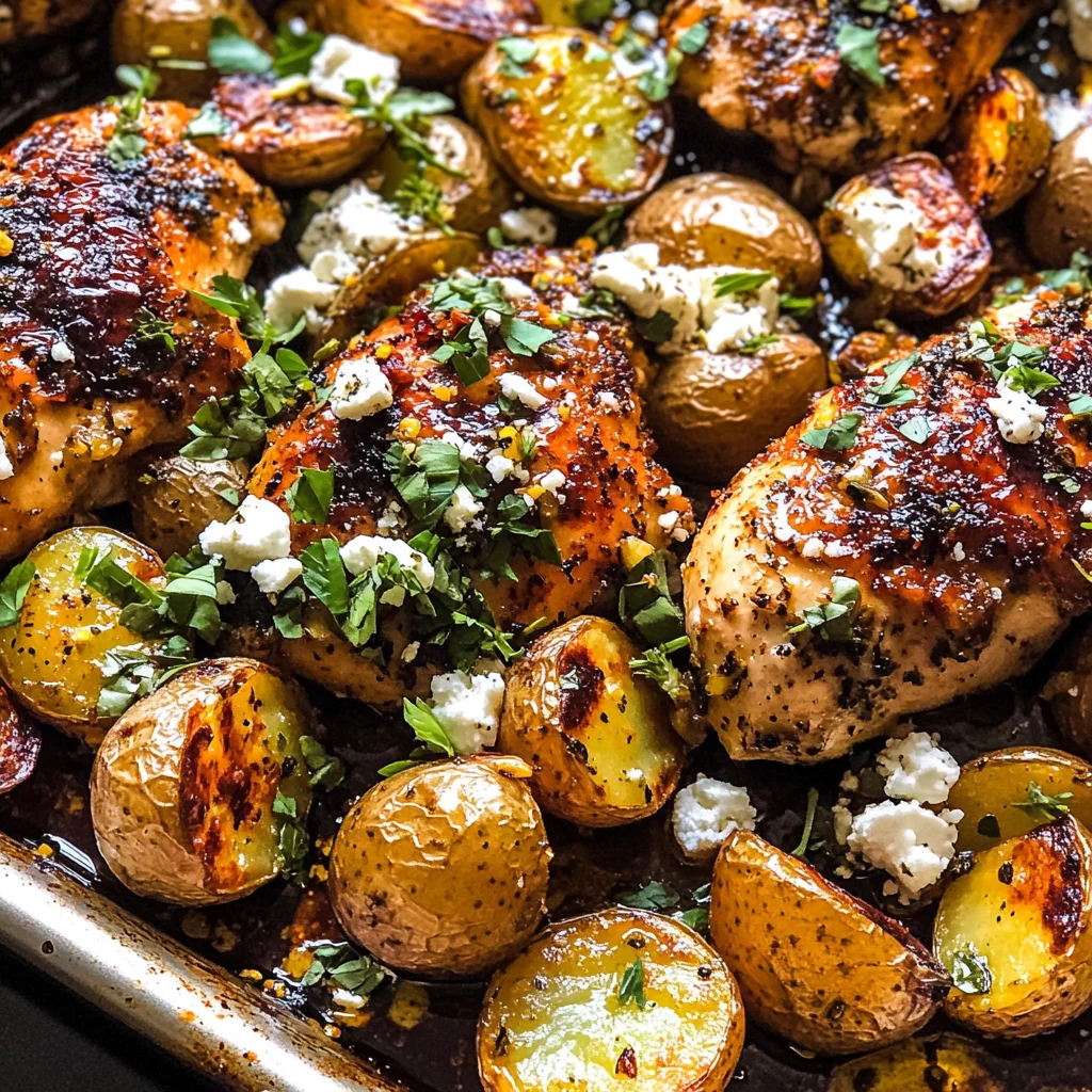 Sheet Pan Lemon Balsamic Chicken and Potatoes
