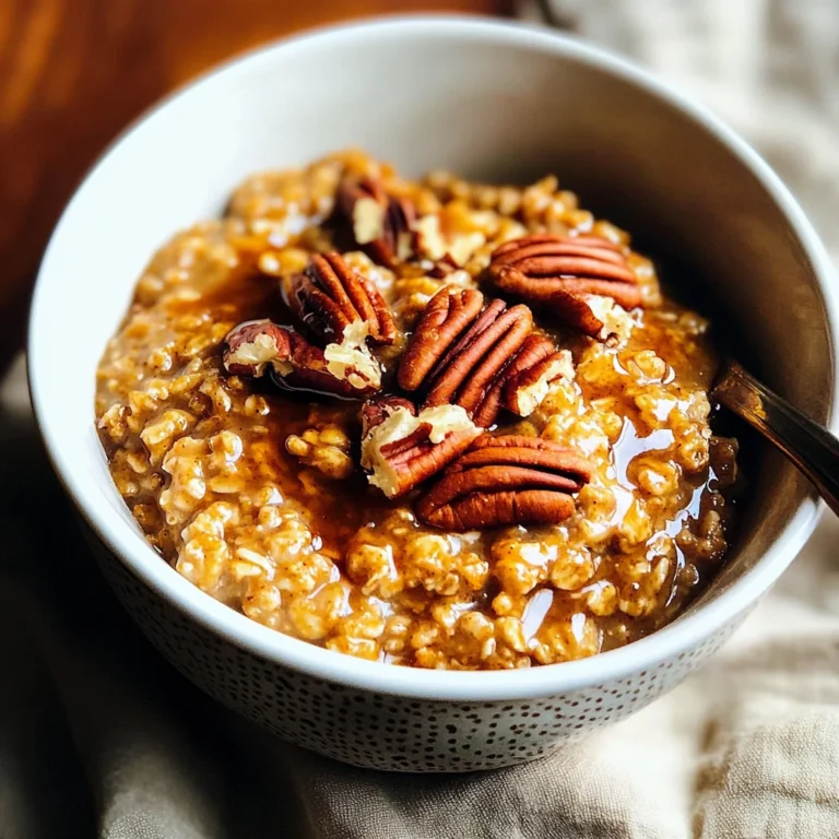 Slow Cooker Pumpkin Pie Oatmeal
