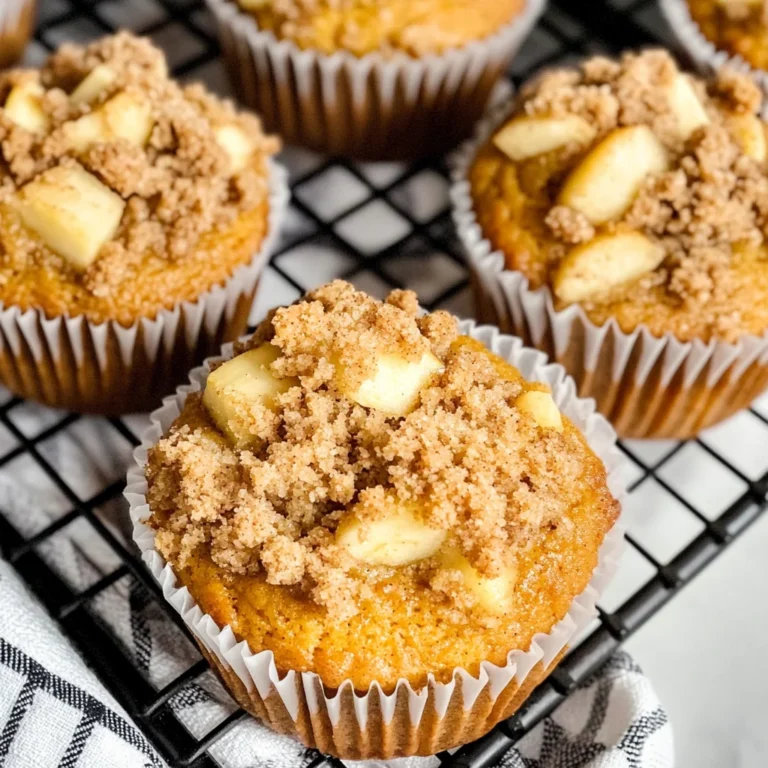 Small Batch Apple Pumpkin Streusel Muffins