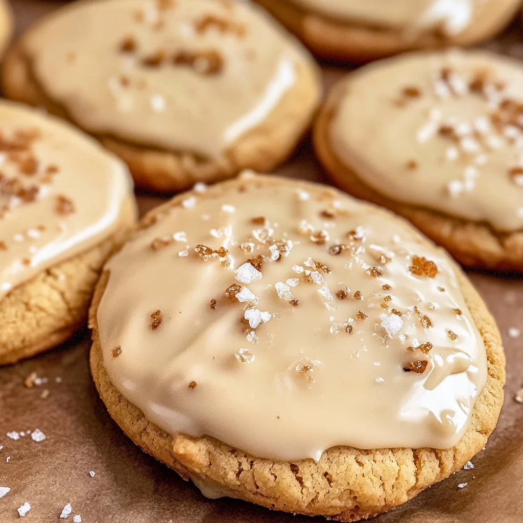 Soft Maple Cookies with Brown Butter Icing