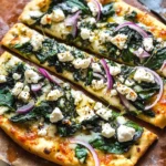 Tasty Spinach and Feta Flatbread Pizza