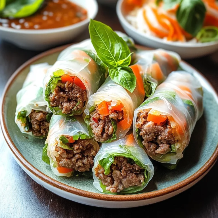 Thai Basil Beef Rolls – Fresh Thai Flavors in Every Bite