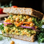 10 Minute Smashed Chickpea Salad Sandwich