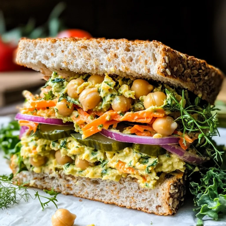 10 Minute Smashed Chickpea Salad Sandwich