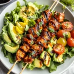 BBQ Chicken Skewer Salad