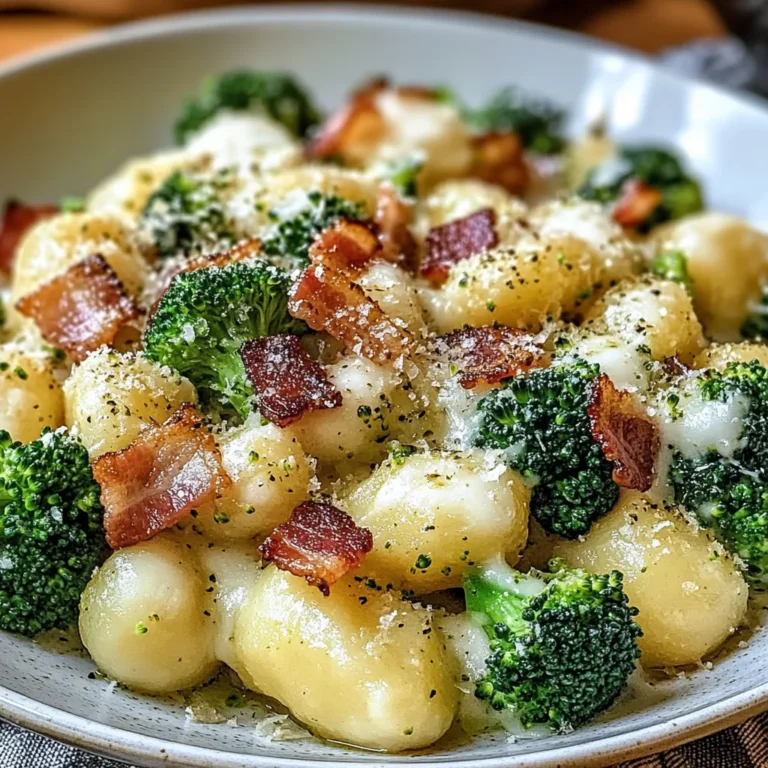 Boursin, Bacon and Broccoli Gnocchi