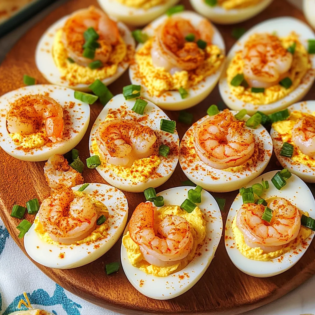 Cajun Shrimp Deviled Eggs Recipe