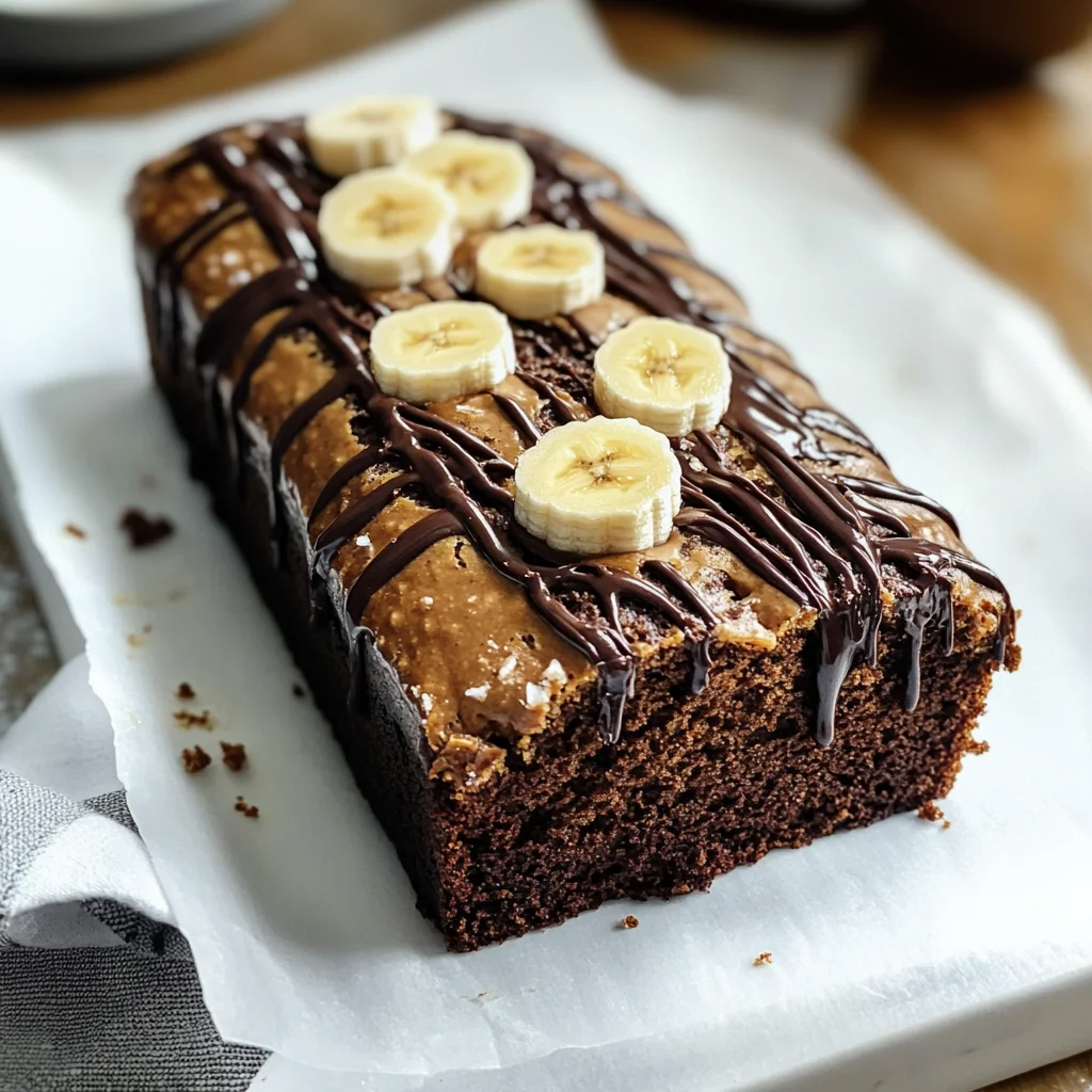 Chocolate Peanut Butter Banana Bread