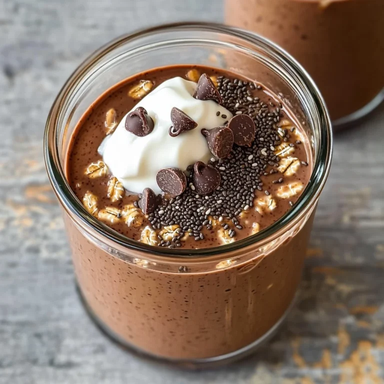 Chocolate Protein Overnight Oats