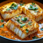Delicious Cod in Roasted Red Pepper Sauce in Just 30 Minutes